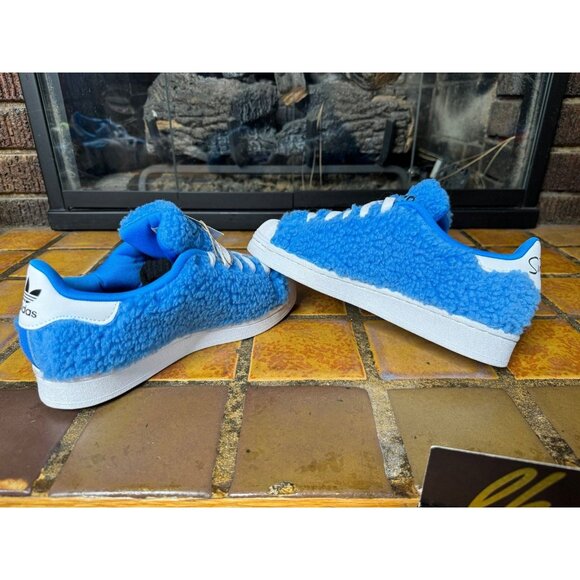 Youth 5 Adidas x The Simpsons Superstar Marge Blue Lifestyle Sneakers GX1774 - Picture 7 of 9